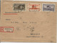 SAAR - 13 JANVIER 1935 (DATE Du REFERENDUM - VOLKSABSTIMMUNG) - ENVELOPPE RECOMMANDEE De SAARBRÜCKEN Pour HALLE - Lettres & Documents