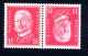 DEUTSCHES REICH 1928-32, Yvert 405a**, PRESIDENT, TETE-BECHE, NEUFS** / MNH - Unused Stamps