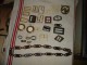 COLLECTION LOT DE BOUCLES DE CEINTURE ANCIENNE VINTAGE EN PLASTIQUE 19 PIECES + 5 BIDULES EN CUIR + CEINTURE?? - Broekriemen En Gespen