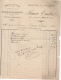 2 Factures  2 Modèles 1903 Et 1901  Emile FAURE GAP ébenisterie Menuiserie - Other & Unclassified