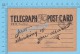 Telegraph Post-Card (2 Covers Parry Sound 1907 Ontario To Byng Inlet  Ontario ) Recto/verso - Lettres & Documents