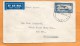 New Zealand 1937 Air Mail FDC Mailed - Luftpost