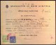 ITALIA  - SLOVENIA  - CERTIFICATO  C.P.L. CITTADINO  DI  BUIE  D'ISTRIA  - BUJE - ISTRIA  - Lire + Dinari - 1946 - RARE - Revenue Stamps