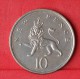 GREAT BRITAIN  10  PENCE  1977   KM# 912  -    (Nº11262) - 10 Pence & 10 New Pence