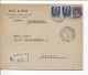 Italia Cover Registered Stamps Surcharged C.Milano 1944 To Seveso PR1783 - 1946-60: Marcophilie