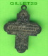 MÉDAILLE RELIGIEUSE - CROIX AVEC SACRÉ COEUR, VIERGE, JÉSUS, SAINT JOEPH - JE SUIS CATHOLIQUE EN CAS D´ACCIDENT DEMANDÉ - Religion & Esotérisme