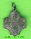 MÉDAILLE RELIGIEUSE - CROIX - AVE - ST JOSEPH PRAY FOR ME - ST CHRISTOPHE PROTECT ME - - Religion & Esotérisme