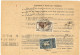 COLIS POSTAL D'ALSACE - FISCAL 1f AVEC MONUMENTS  5f ET 3f PREPERFORES STASBOURG 16/12/1931 - Sonstige & Ohne Zuordnung