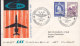 Denmark Erstflug First SAS Caravelle Jet Flight 1959 Cover Brief KØBENHAVN - CAIRO Egypte (2 Scans) - Poste Aérienne