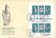 NOUVELLES-HEBRIDES - FEUILLET DE 2 TRIPTYQUES - LEGENDE ANGLAISE ET FRANCAISE - 2 ENVELOPPES PREMIER JOUR EN 1978. - FDC