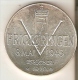 MONEDA DE PLATA DE NORUEGA DE 25 KRONER DEL AÑO 1970  (COIN) SILVER-ARGENT - Noruega