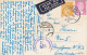 ANKARA HACI BEYRAMCAMII.Ö, Zensurstempel, 2 Marken, Karte Gel. 1951 V. Ankara > Wien X - Türkei
