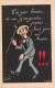 ¤¤  -   Carte D´Illustrateur  " NORWINS "  -  Homme Avec Une Canne    -  ¤¤ - Norwins