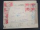 ESPAGNE- LETTRE DE BARCELONE  EN RECOMMANDEE POUR LA FRANCE1938 AVEC CENSURE ET PAR AVION AFF PLAISANT A VOIR  LOT P2377 - Republicans Censor Marks