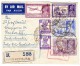 Indien 5.2.1946 Experimental P.O. Flugpost R-Brief O.A.T. Nach Praha Tschekoslowakei - Airmail