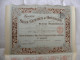 Titre 1911 Société Des SELS GEMMES & HOUILLES De La Russie Méridionale Action De 250 Francs 35 Coupons - - Russia