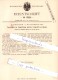 Original Patent - H. Giffhorn In Wolfenbüttel , 1880 , Ausgleichung Mehrerer Zugkräfte  !!! - Wolfenbuettel