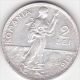 5964A  ROMANIA - 2 LEI  1912  - SILVER ARGENTO - Rumania