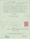 SEMEUSE - 1908 - CARTE ENTIER POSTAL Avec REPONSE PAYEE + RARE REPIQUAGE De PARIS Pour AACHEN - Overprinter Postcards (before 1995)