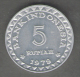 INDONESIA 5 RUPIAH 1979 - Indonesië