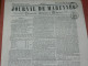 MARENNES   / 1857 /  1858 /1860 /  JOURNAL LOT 5 NUMEROS / FEUILLE COMMERCIALE / AFFICHES ET LITTERAIRE - 1800 - 1849
