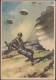 Italie 1943. Carte Utilisée En Franchise Militaire. Illustration De Vittorio Pisani. Soldats Parachutistes. Atterrissage - Fallschirmspringen