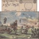 Italie 1942. Carte Utilisée En Franchise Militaire. Soldats Parachutistes. Atterrissage Et Au Combat - Parachutespringen