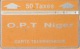 Niger - NGR-07, O.P.T. Niger, Orange 50U, 208B 07268, 1000ex, 1992, Used As Scan - Niger