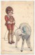 S. BOMPARD - Fillette Et Agneau - 418-2 - Bompard, S.