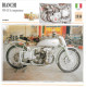 1939 - FICHE TECHNIQUE MOTO - DÉTAIL COMPLET À L´ENDOS - BIANCHI 500 GP À COMPRESSEUR - COURSE - ITALIE - Motor Bikes