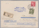 Heimat Tschechien TUCHOMIERSCHITZ 1943-06-10 R-Brief Nach Otvovice - Lettres & Documents