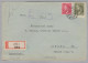 Heimat Tschechien SEMIL 1944-10-06 R-Brief Nach Praha II - Lettres & Documents