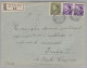 Heimat Tschechien DUB An Der MARCH 1944-04-04 R-Brief Nach Praha II - Lettres & Documents