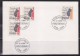 = Suède Enveloppe 4 Timbres Stockholm 03.04.68 Timbres Dédiés à Franz Berwald 1 à 2Kr Et 3 à 35 - Briefe U. Dokumente