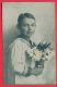 165124 /  PORTREIT YOUNG BOY MARINE DRESS WITH FLOWERS - 571 - Portraits