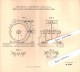 Original Patent - Carl Brentano In Münchenstein Bei Basel , 1893 , Maschine Zum Formen Von Cement-Rohmasse !!! - Autres & Non Classés