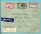 180+LP4+8 Op Brief Aangetekend -Par Avion, Met Stempel ALBERTVILLE -> MONS (via DODOMA+ KIGOMA)BY AIR TO BRINDISI - Storia Postale