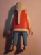 1 FIGURINE FIGURE DOLL PUPPET DUMMY TOY IMAGE POUPÉE - MAN HIPPIE BAREFOOT PLAYMOBIL GEOBRA - Playmobil