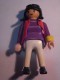 1 FIGURINE FIGURE DOLL PUPPET DUMMY TOY IMAGE POUPÉE - WOMAN PLAYMOBIL GEOBRA 1990 - Playmobil