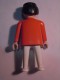 1 FIGURINE FIGURE DOLL PUPPET DUMMY TOY IMAGE POUPÉE - MAN RED PLAYMOBIL GEOBRA 1974 - Playmobil