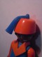 1 FIGURINE FIGURE DOLL PUPPET DUMMY TOY IMAGE POUPÉE - MAN HAT PLAYMOBIL GEOBRA 1974 - Playmobil