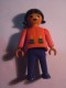 1 FIGURINE FIGURE DOLL PUPPET DUMMY TOY IMAGE POUPÉE - GIRL PLAYMOBIL GEOBRA 1981 - Playmobil