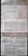 CHINA CHINE 1958  CHINESE PEOPLE'S INSURANCE COMPANY SIMPLE LIFE INSURANCE POLICY - Storia Postale