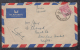 Singapore  1949  KG VI  BMA Cover  Kelentan To  India #  84295 - Kelantan