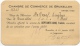 Chambre De Commerce De Bruxelles. Membre Effectif. Carte-Reçu 1930. Timbres Au Dos. - 1900 – 1949