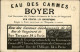 CROQUET - JEUX - Chromo - Pub Eau Des Carmes BOYER - Autres & Non Classés