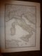 1832 Carte De L' ITALIE Ancienne Par Lapie 1er Géographe Du Roi,gravure Lallemand,Chez Eymery Fruger & Cie - Geographical Maps