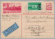 Schweiz GS Bildpostkarte #141.007 Basel 1936-03-25 Solothurn Als Luftpost Mit Zusatzfrankatur Nach Dänemark - Interi Postali