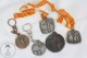 Job Lot Of 5 Petanque Game Medals And Keyrings From Spain, Catalonia - Otros & Sin Clasificación