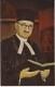 Morris Katz Artist Signed, Alexander Astor Chief Rabbi New Zealand, C1970s Vintage Postcard - Jewish